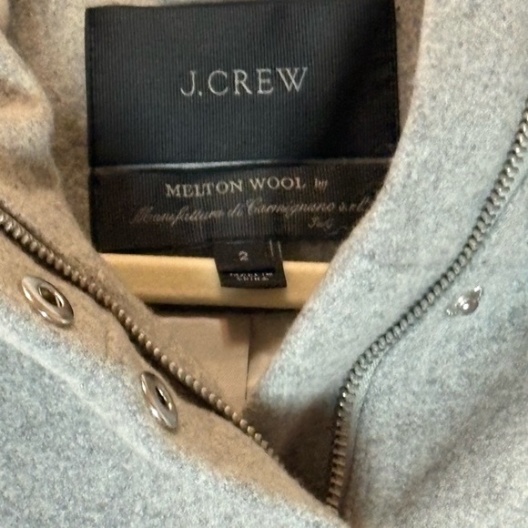 J. Crew Light Gray Women's Pea Coat - Picture 3 of 6